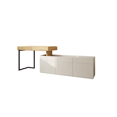 Meubella Bureau Floren - Grijs - 2 lades product