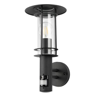 EGLO Lisio 1 Wandlamp Buiten - E27 - Sensor - RVS - Zwart product