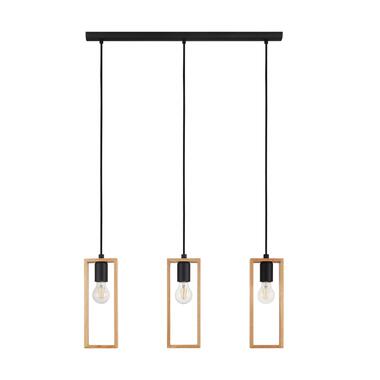 EGLO Littleton Hanglamp - E27 - 71 cm - Zwart/u007CBruin product