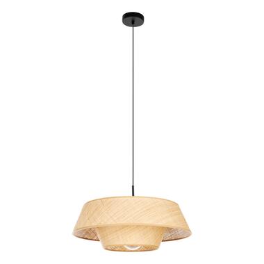 EGLO Marford Hanglamp - E27 - Ø 50 cm - Zwart/Natuur/Raffia product