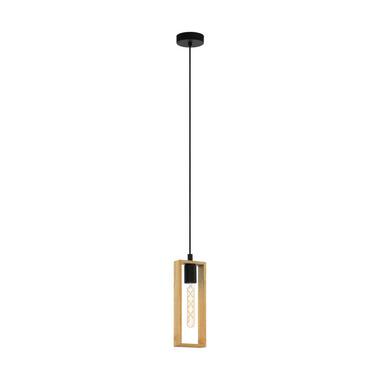 EGLO Littleton Hanglamp - E27 - 11 cm - Zwart/u007CBruin product