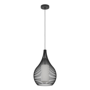 EGLO Razoni 1 Hanglamp - E27 - ø 32,5 - Zwart - Staal/Glas product