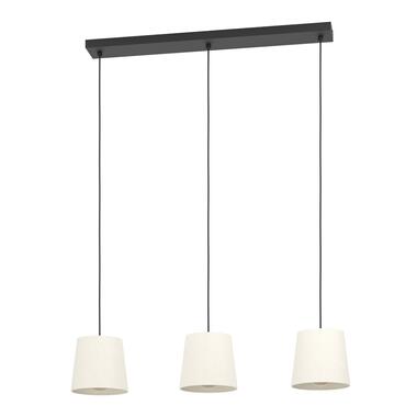 EGLO Febres Hanglamp - E27 - Staal;Textiel - Zwart;Wit product