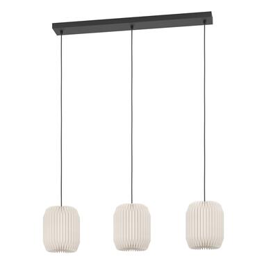 EGLO Belgrave Hanglamp - E27 - 88 cm - Zwart/Wit - Papier product