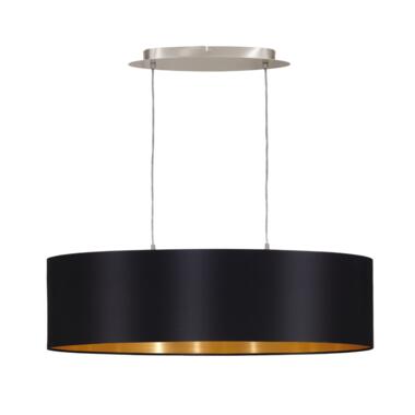 EGLO Maserlo - Hanglamp - 2 Lichts - 78cm - Nikkel-Mat - Zwart, Goud product