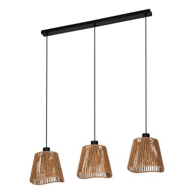 EGLO Lavister Hanglamp - E27 - Papier;Staal - Zwart;Bruin product