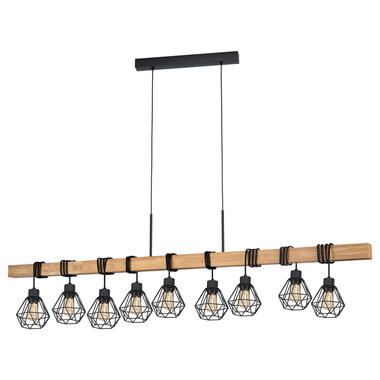 EGLO Townshend 5 Hanglamp - E27 - 150 cm - Zwart/Bruin product