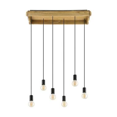 EGLO Wootton Hanglamp - E27 - Ø 42 cm - Zwart;Bruin product