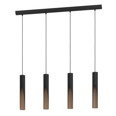 EGLO Barbotto Hanglamp - GU10 - 92,5 cm - Zwart/u007CBruin - Staal product