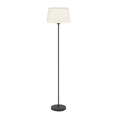 EGLO Febres Staande lamp - E27 - Staal;Textiel - Zwart;Wit product