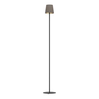 EGLO Fiorana Vloerlamp - E14 - Hoogte 140,5 cm - Zwart/u007CCappucino/u007CGoud product