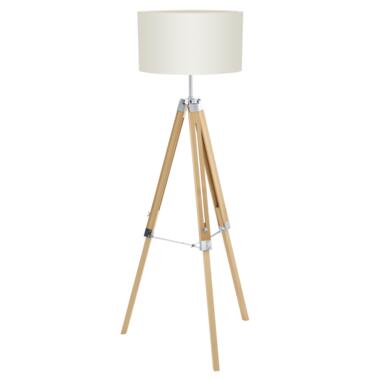 EGLO Lantada Vloerlamp - E27 - 143 cm - Natuur/Beige product