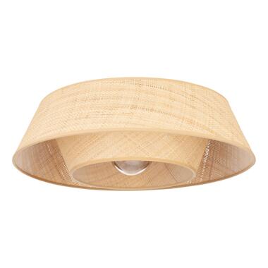 EGLO Marford Plafondlamp - E27 - Ø 50 cm - Zwart/Natuur/Raffia product