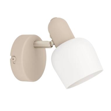 EGLO Corato Spot - E14 - 15.5 cm - Wit/u007CBeige - Staal/u007CGlas product