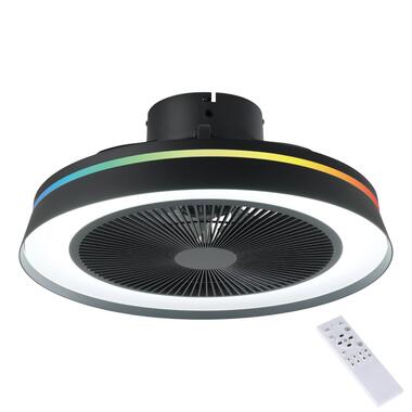 EGLO Vallonia Plafondlamp met ventilator - RGB-TW 2765K - Wit/Zwart product