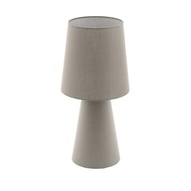 EGLO Carpara Tafellamp - E27 - H 47 cm - Textiel - Taupe product