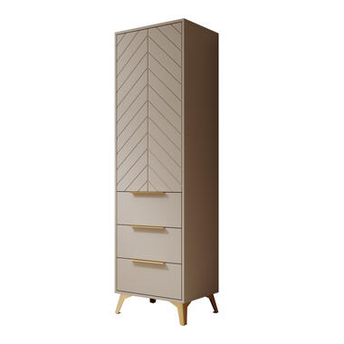 Meubella Kledingkast Xiano - Beige - 53 cm product