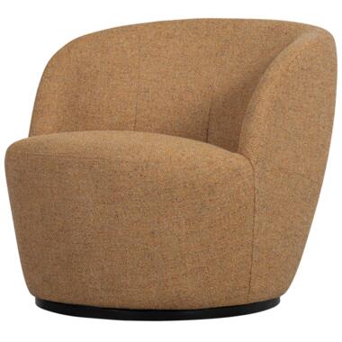 WOOOD Serra Draaifauteuil - Melange Stof - Curry - 68x70x77 product