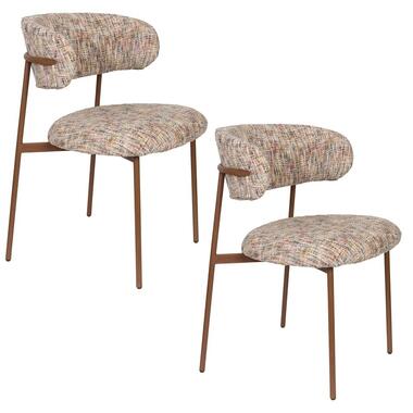 Housecraft Claes Eetkamerstoelen Multi - Set van 2 product