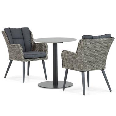 Bistroset 2 personen 70 cm Aluminium/wicker Grijs Garden Collections product