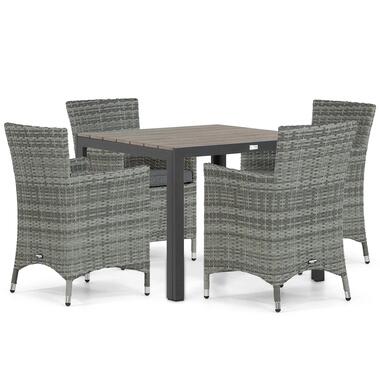 Tuinset 4 personen 92 cm Wicker Grijs Domani Furniture Miami/Young product