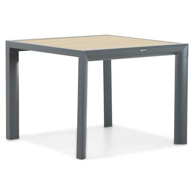 Dining Tuintafel vierkant 100 x 100 cm Aluminium Grijs Borello product