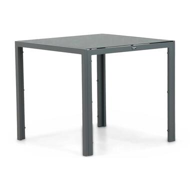 Dining Tuintafel vierkant 85 x 85 cm Aluminium Grijs Venustas product