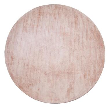 Dutch Lifestyle - Viscose - Vloerkleed - 195cm rond - Roze product