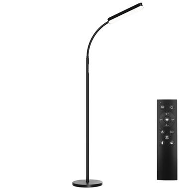 tectake® LED-vloerlamp - Zwanenhalslamp - Dimbaar - 5 lichtmodi - Zwart product