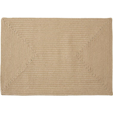 tectake Gevlochten vloerkleed Vibe van jute, boho-stijl, Bruin product