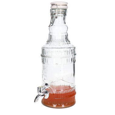 Alessandro Drankdispenser met kraantje - 2L - glas - 34 cm product