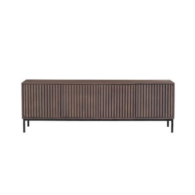 StarFurn Tv-Meubel Walnoot Mangohout - 165x45x55cm - 4 Deuren - Madison - Giga product