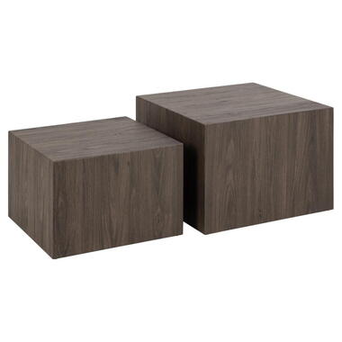 Salontafel Bruin MDF - Vierkant 58x58x40cm - Lima product