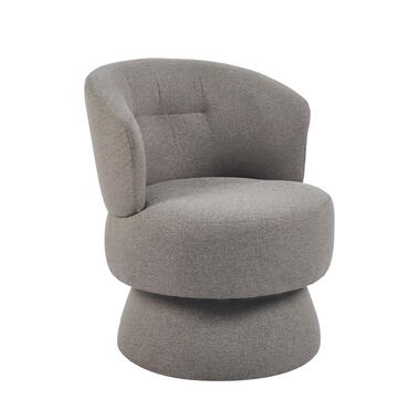 Draaifauteuil Taupe Stof - 65x64x79cm - Zithoogte 45cm - Moïse product