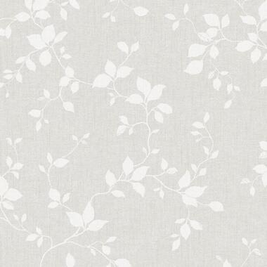 Duro behang - bladeren - lichtgrijs - 53 cm x 10.05 m - 661125 product