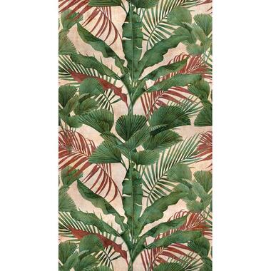 Livingwalls fotobehang - jungle-motief - groen, beige, rood en bruin product