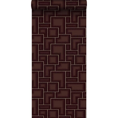 Borastapeter behang - geometrische vormen - rood - 53 cm x 10.05 m - 660907 product