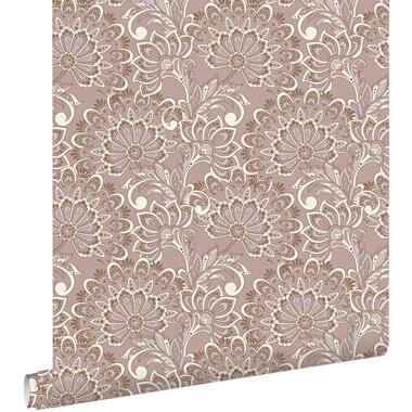 ESTAhome behang - vintage bloemen - taupe - 50 x 900 cm - 131087 product