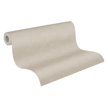 A.S. Création behang - effen - grijs en beige - 53 cm x 10.05 m - AS-393412 product