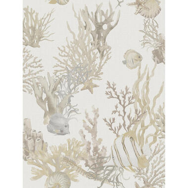 Sanders & Sanders behang - onderwaterwereld - warm beige - 53 cm x 10 m - 640221 product
