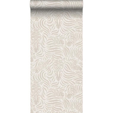 Sanders & Sanders behang - zebra's - licht crème beige - 53 cm x 10 m - 640518 product