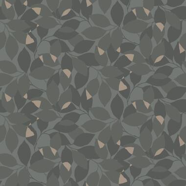 Duro behang - bladeren - donkergroen - 53 cm x 10.05 m - 661140 product