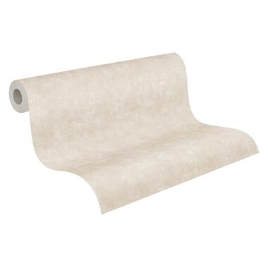 A.S. Création behang - effen - crème en grijs - 53 cm x 10.05 m - AS-389231 product