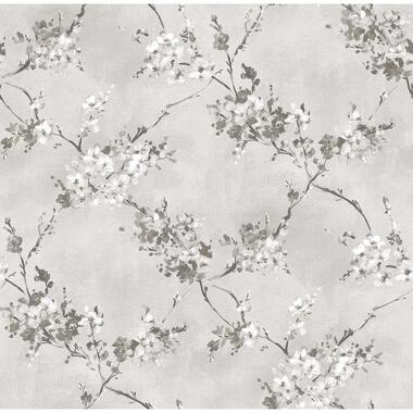 Sanders & Sanders behang - bloemen - grijs - 53 cm x 10 m - 640388 product