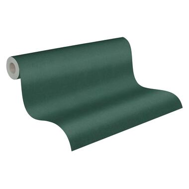 A.S. Création behang - effen - groen en donkergroen - 53 cm x 10,05 m - AS product