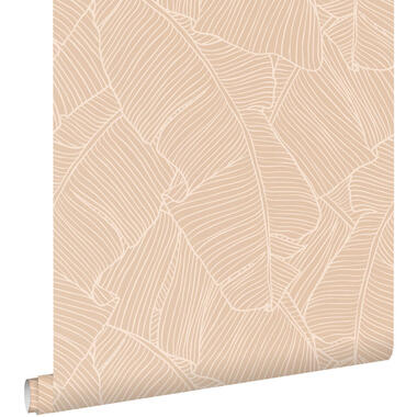 ESTAhome behang - bladeren - zand beige - 50 x 900 cm - 130932 product