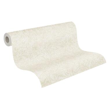 A.S. Création behang - bladeren - crème en groen - 53 cm x 10.05 m - AS-389203 product