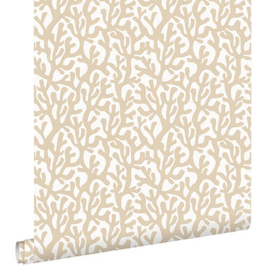 ESTAhome behang - koraal - beige en wit - 50 x 900 cm - 131009 product