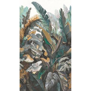 Livingwalls fotobehang - jungle-motief - groen, bruin, grijs en wit product