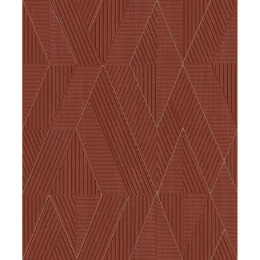 Khroma by Masureel behang - geometrische vormen - rood - 53 cm x 10.05 m product